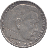 1935 SILVER GERMANY 5 MARK