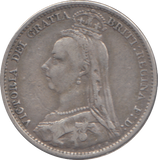 1891 SIXPENCE ( NF )