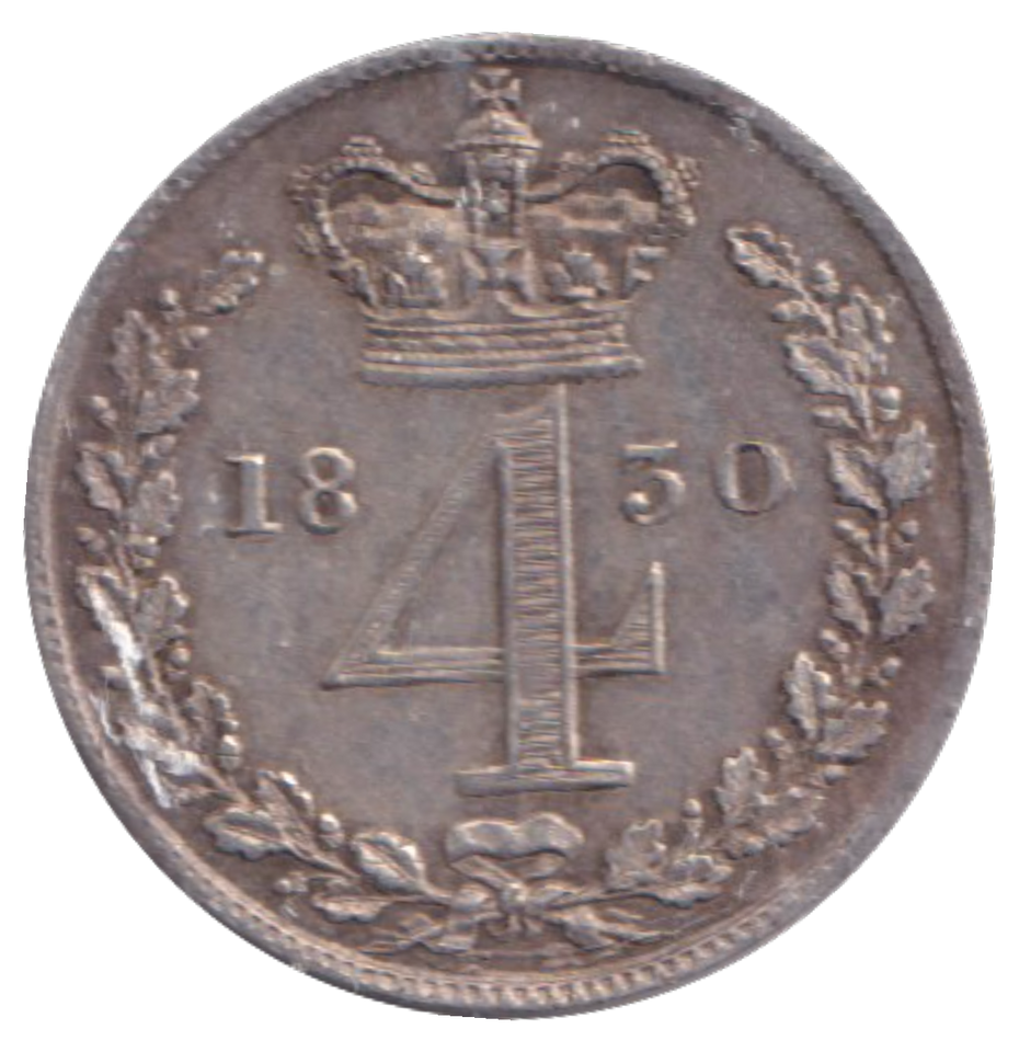1830 MAUNDY FOURPENCE ( EF )