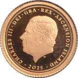 2025 GOLD PROOF FIVE POUND ASCENSION ISLAND