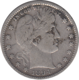1899 USA QUARTER DOLLAR