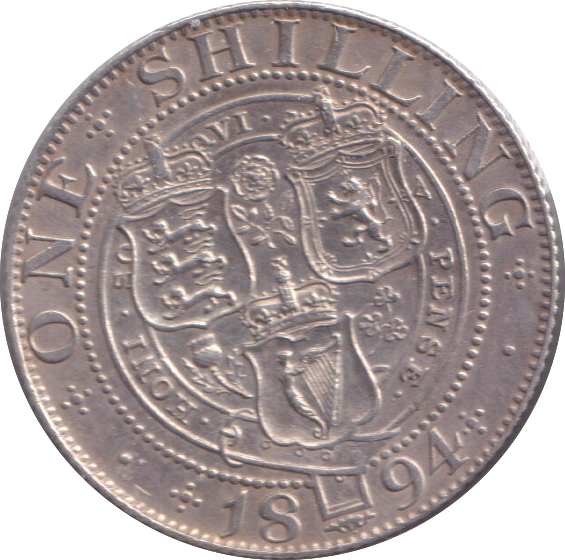 1894 SHILLING ( GVF )