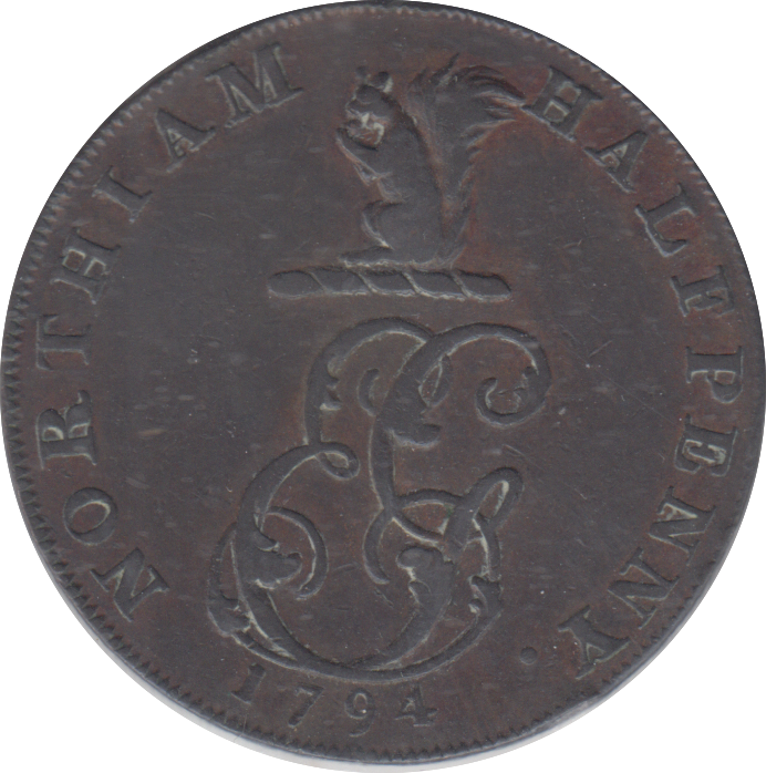 1794 NORTHIAM SUSSEX HALFPENNY TOKEN