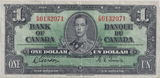 1937 ONE DOLLAR CANADA BANKNOTE REF-1773