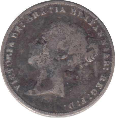 1865 SIXPENCE ( NF )
