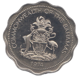 1974 BAHAMAS TEN CENTS