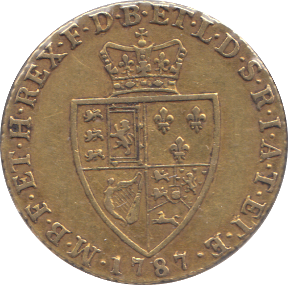 1787 GOLD ONE GUINEA ( VF )