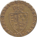 1787 GOLD ONE GUINEA ( VF )