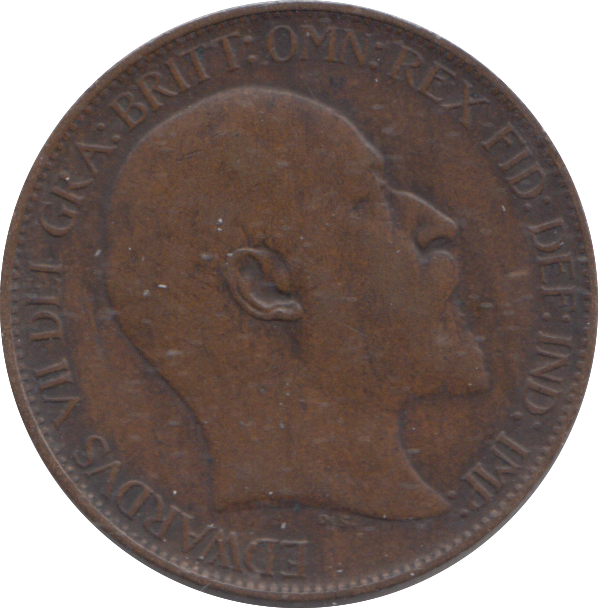1909 HALFPENNY ( VF )