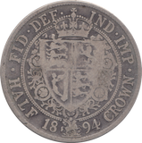 1894 HALFCROWN ( FINE )