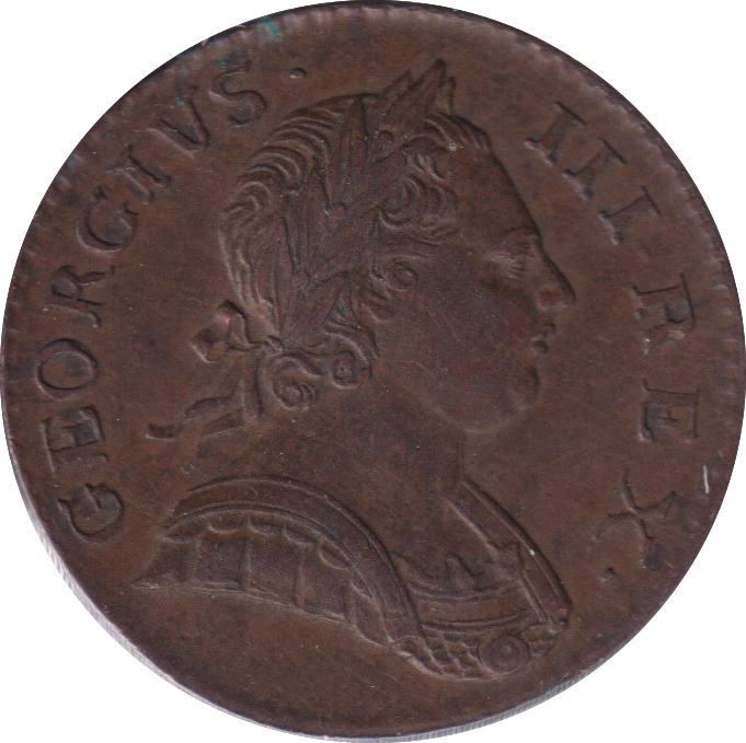 1772 HALFPENNY ( AUNC )