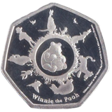 2020 SILVER PLATED 50P SHAPED COIN WINNIE THE POOH