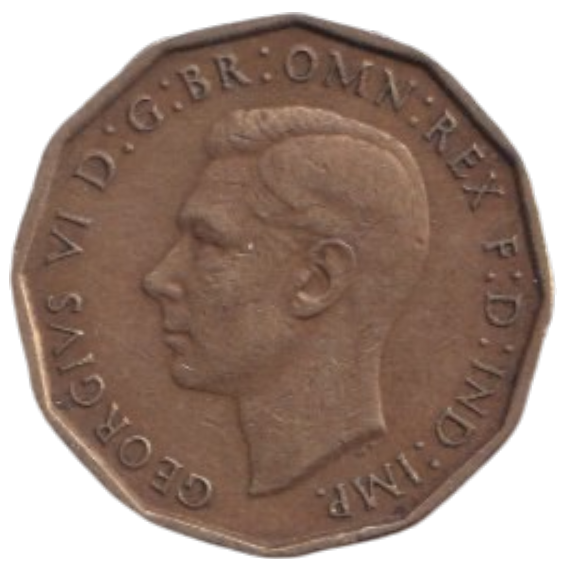 1946 THREE PENCE ( FINE ) REF-24