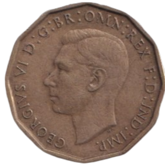 1946 THREE PENCE ( FINE ) REF-22