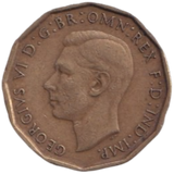 1946 THREE PENCE ( FINE ) REF-15