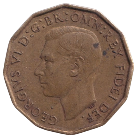 1950 THREEPENCE ( AUNC ) REF-32