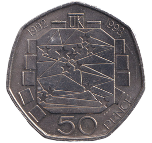1993 EEC LARGE 50P UNITED KINGDOM ( CIRC )