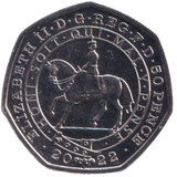 2022 FIFTY PENCE PLATINUM JUBILEE ( BU )