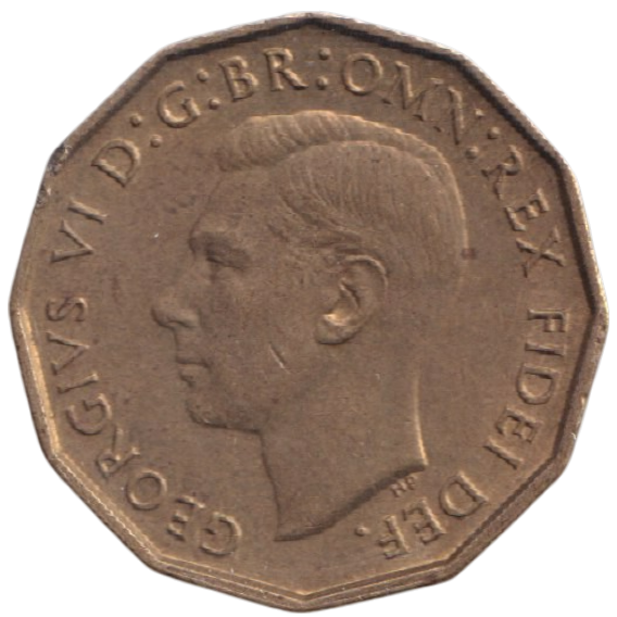 1950 THREEPENCE ( AUNC ) REF-39
