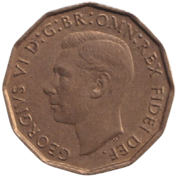 1950 THREEPENCE ( AUNC ) REF-34