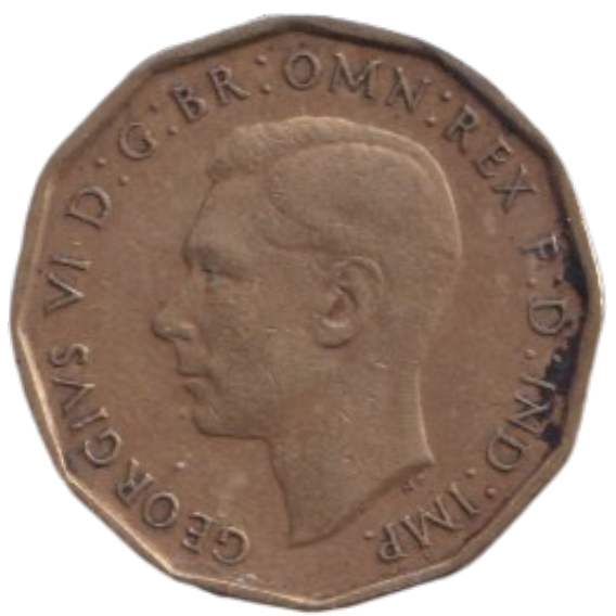 1946 THREE PENCE ( FINE ) REF-3