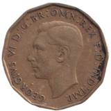 1946 THREE PENCE ( FINE ) REF-3