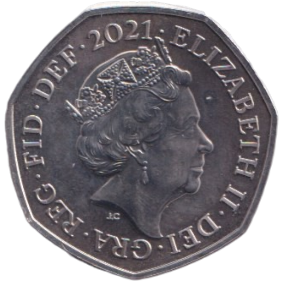 2021 FIFTY PENCE ( BU )