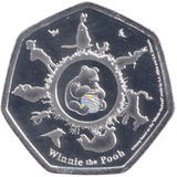 2020 SILVER PLATED 50P SHAPED COIN WINNIE THE POOH