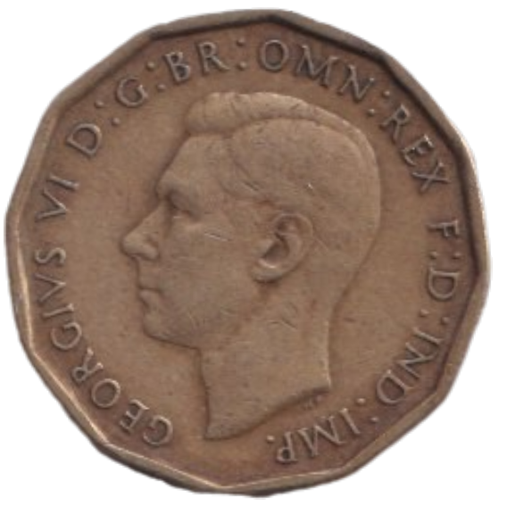 1946 THREE PENCE ( FINE ) REF-2