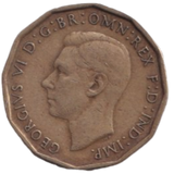 1946 THREE PENCE ( FINE ) REF-2