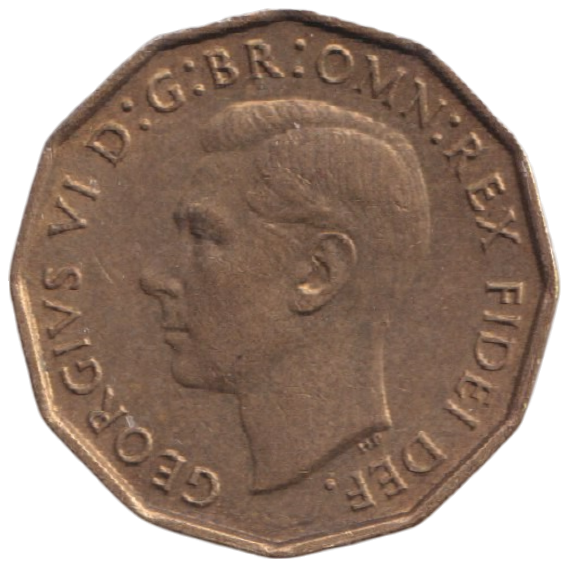 1950 THREEPENCE ( AUNC ) REF-36