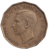1946 THREE PENCE ( FINE ) REF-5