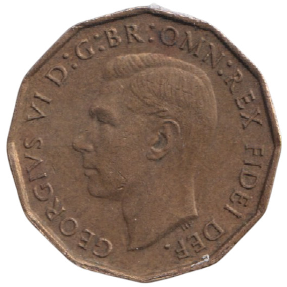 1950 THREEPENCE ( AUNC ) REF-37