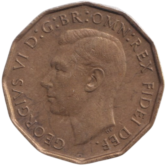 1950 THREEPENCE ( AUNC ) REF-31