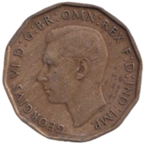 1946 THREE PENCE ( FINE ) REF-25