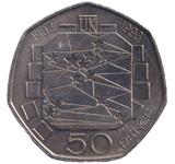 1993 EEC LARGE 50P UNITED KINGDOM ( CIRC )