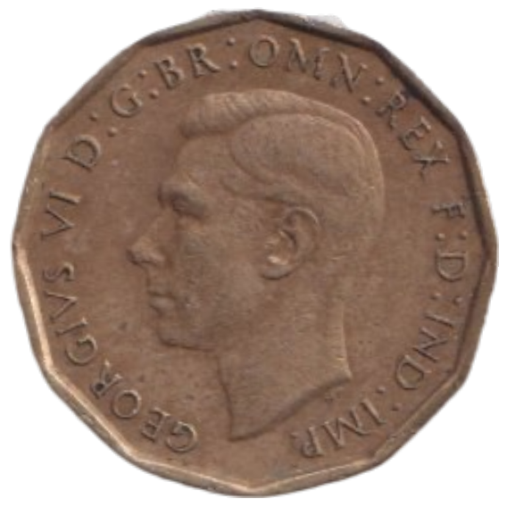 1946 THREE PENCE ( FINE ) REF-13