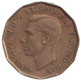 1946 THREE PENCE ( FINE ) REF-13