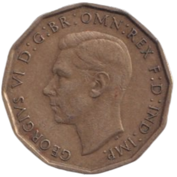 1946 THREE PENCE ( FINE ) REF-26