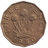 1950 THREEPENCE ( AUNC ) REF-35