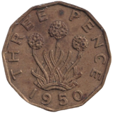 1950 THREEPENCE ( AUNC ) REF-41