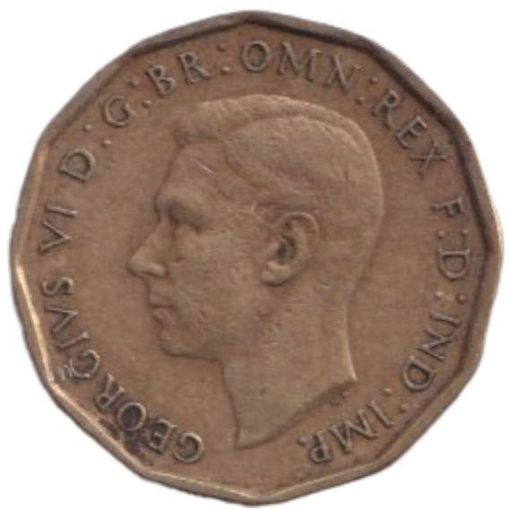 1946 THREE PENCE ( FINE ) REF-11