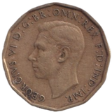 1946 THREE PENCE ( FINE ) REF-11