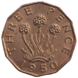 1950 THREEPENCE ( AUNC ) REF-38