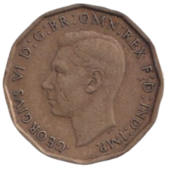1946 THREE PENCE ( FINE ) REF-18