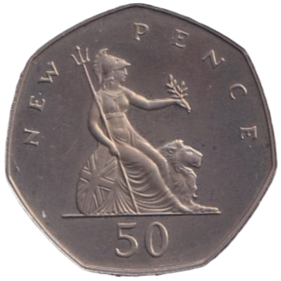 1980 FIFTY PENCE ( BU )