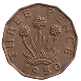 1950 THREEPENCE ( AUNC ) REF-40