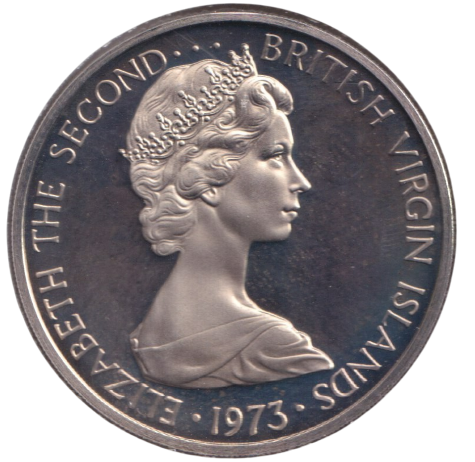 1973 PROOF 50 CENTS VIRGIN ISLANDS