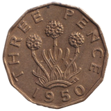 1950 THREEPENCE ( AUNC ) REF-36