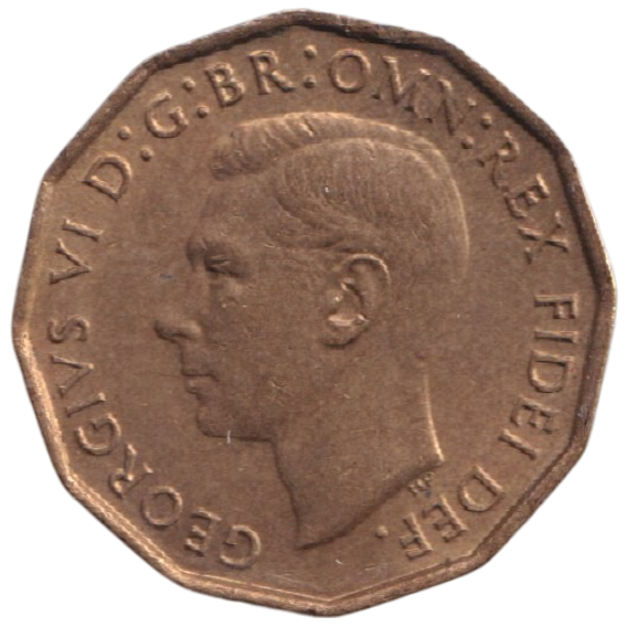 1950 THREEPENCE ( AUNC ) REF-38